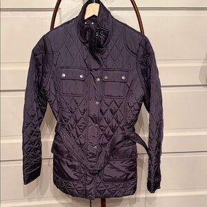 Women's banana republic Quilted belted field jacket Jacket - gray